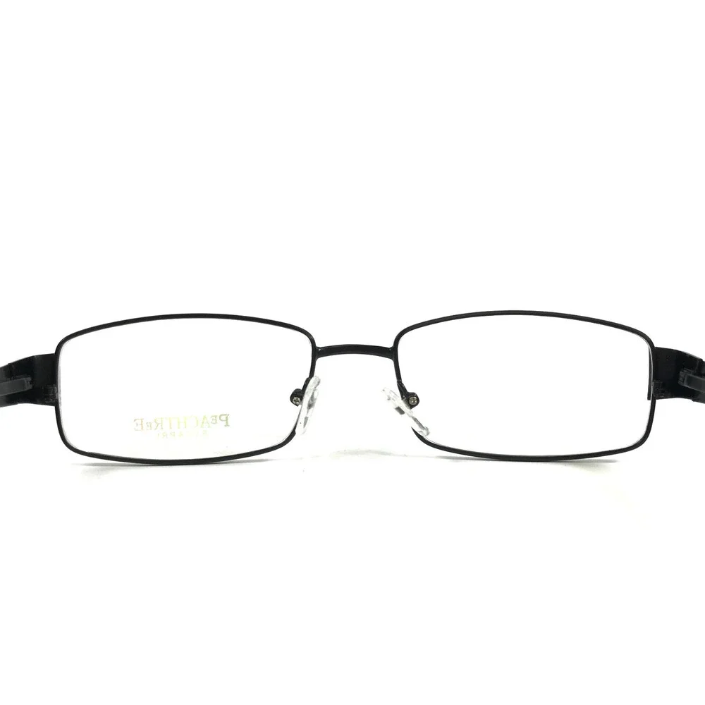 Peach Tree by Capri Eyeglasses Frames PT88 Black Rectangle Wire Rim 55-20-145